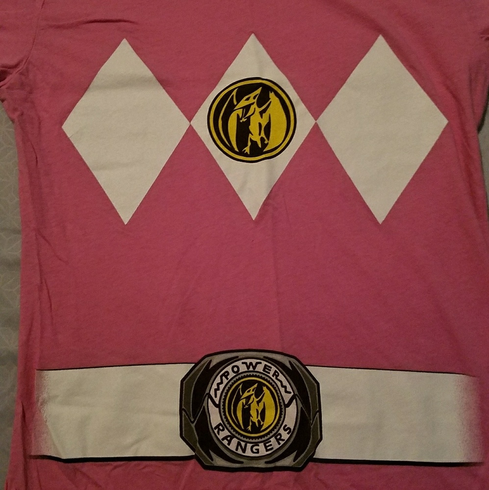 🚫SOLD🛇Pink Power Ranger Tee - Picture 2 of 2